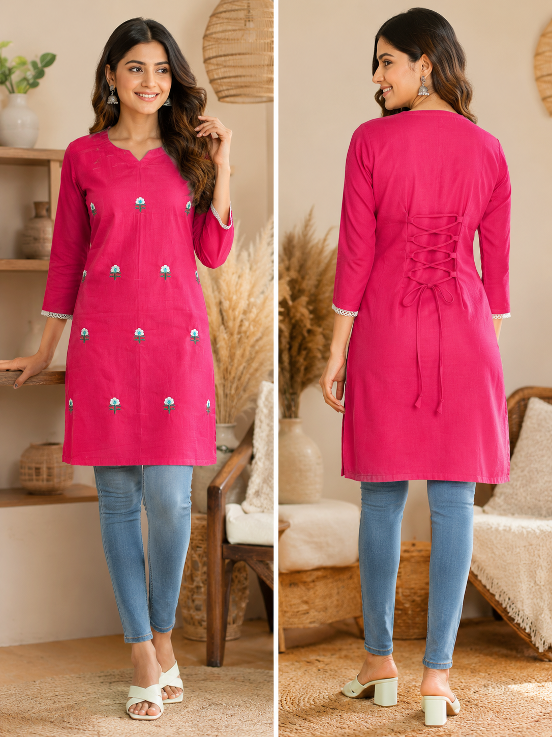 Cotton Kurti with Dori