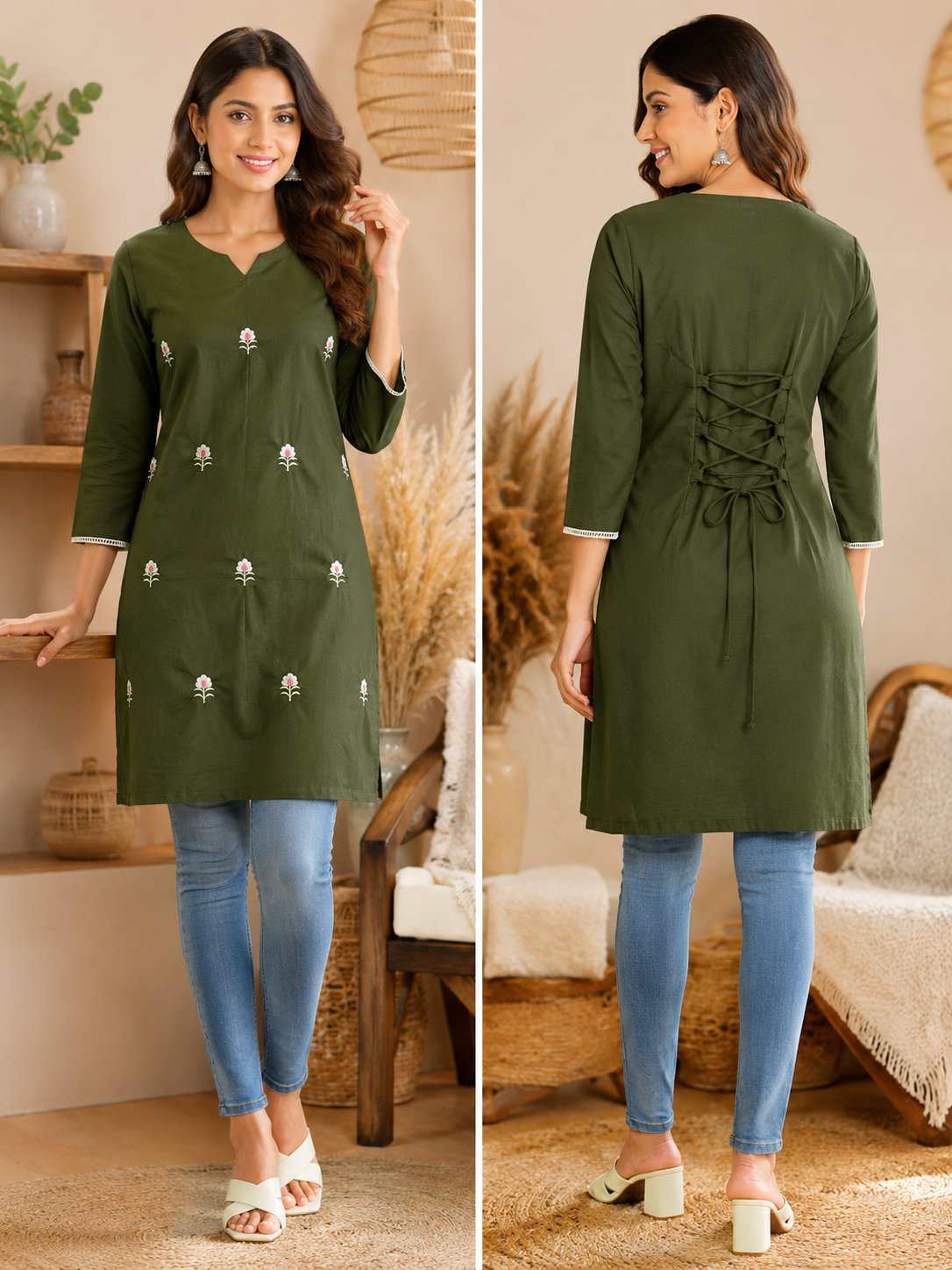 Cotton Kurti with Dori